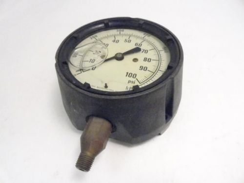 148001 old-stock, marshall town gg45100l4 pressure gauge 4-1/2&#034; dial 0-100 psi for sale
