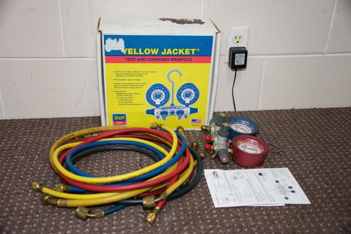 Yellow jacket (49967) titan manifold - 3-1/8&#034; gauges/plus ii hoses/#ge for sale