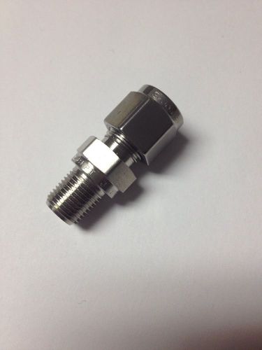 S-JOINT STAINLESS STEEL TUBE FITTING  1/8&#034; MALE X 1/4&#034;TUBE AIR FITTING