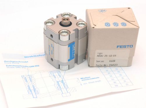 Compact pneumatic cylinder festo advu-25-10-p-a, nr.156523 - new for sale
