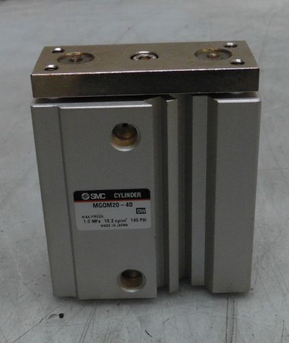 NEW OLD STOCK SMC Pneumatic Guided Cylinder, MGQM20-40, NNB, WARRANTY