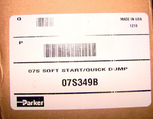 ! NEW ! PARKER 07S349B SOFT START/QUICK DUMP VALVE IN FACTORY BOX