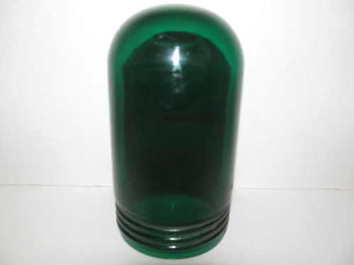 Vtg industrial green glass cover r&amp;s co for exp proof fixture for sale