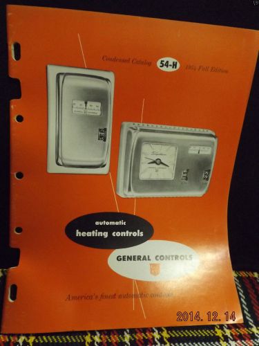 Vintage 1954 Fall Edition Condensed Catalog General Controls Automatic Heating