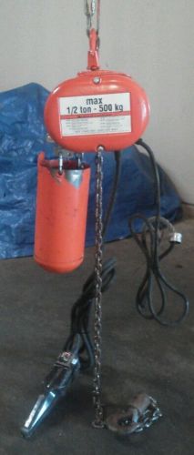 Cm lodestar electric chain hoist 1/2 ton for sale