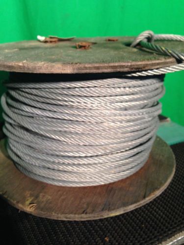 1/4&#034; braided galvanized steele cable 275&#039; long - free domestic shipping!! for sale