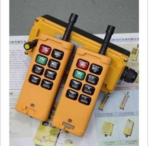 2 transmitters 8 channels hoist crane radio remote control system 12v dc for sale