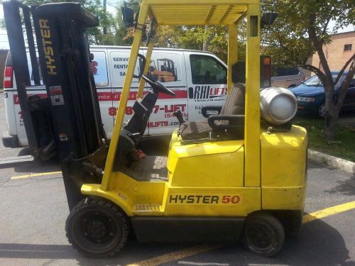 Forklift hyster 5,000 pound cushion tire lp gas for sale