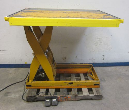 Ecoa haldex 4500-lbs 3-ph hydraulic scissor lift table 50&#034; x 42&#034; platform 1.5-hp for sale