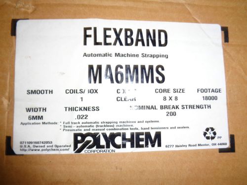 Polychem MA6MMS .022 Smooth Machine Grade Clear Strapping - NEW