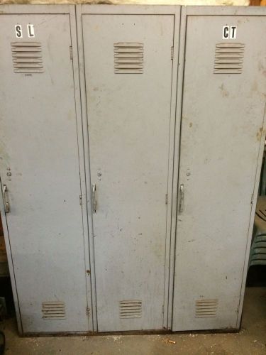 3 door metal gym lockers good shape - best deal on ebay for sale