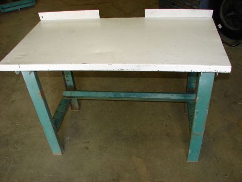 Industrial work table metal top 47&#034;x24&#034;x32&#034; ***xlnt*** for sale