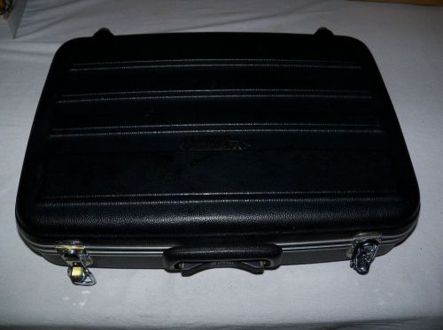 Platt black tool carrying case, light duty with keys 18 x 5 x 12 for sale