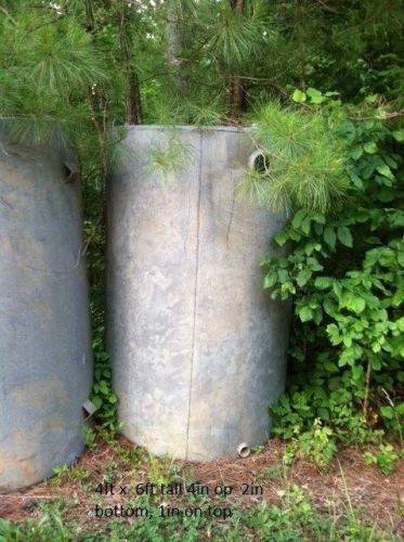 WATER TANK, GALVANIZED STEEL 750 with fitting  4&#039; x 6&#039;