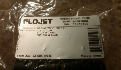 Flojet pump g57 series port replacement kit 1/2&#034; tubing viton new! for sale