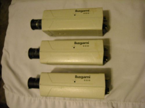 Three Ikegami ICD-30 B/W CCD Camera w/Tamron 1:1.8 3.5-8mm Lens; Used,Untested