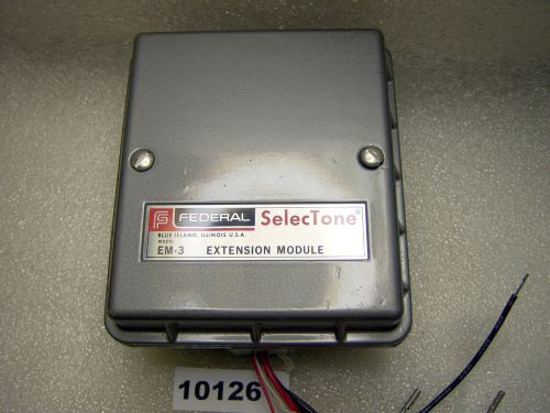 (10126) Federal Signal EM-3 Selectone Extension Module