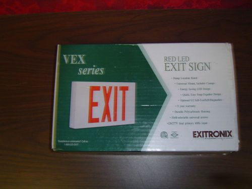 Exitronix Red LED exit sign