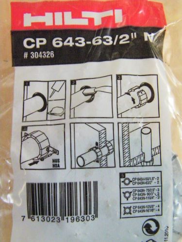 Hilti CP 643-63/2&#034; N 304326 ~ Expanding Fire Seal Collar Barrier for 2&#034; PVC Pipe