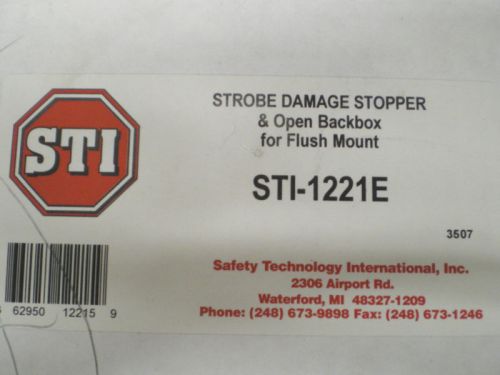 STI-1221E Strobe Cover Flush Mount Damage Stopper NIB