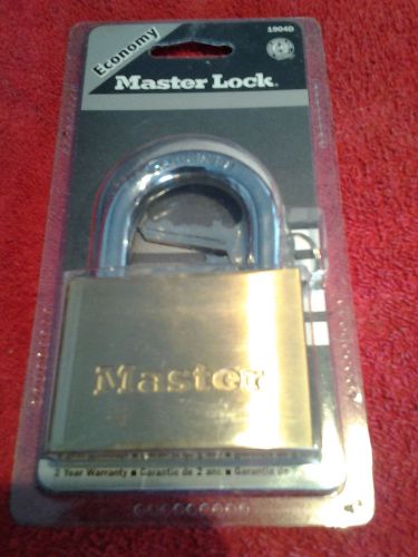 MASTER LOCK 1904D MASTERLOCK BRASS HARDENED 3/8 INCH SHANK SECURITY DEVICE