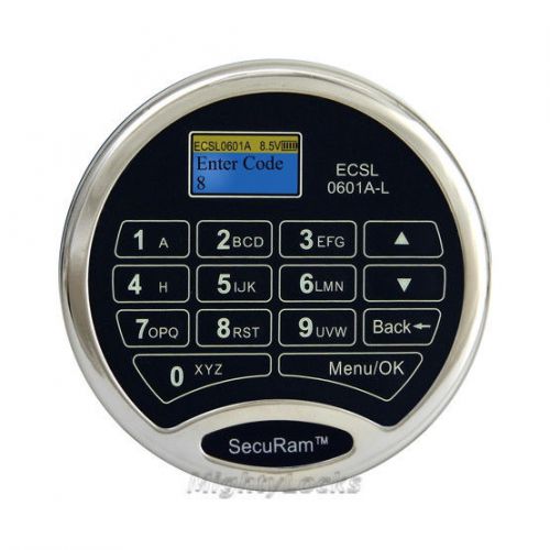 Securam electronic digital keypad lock for any safe s&amp;g amsec css time delay lcd for sale