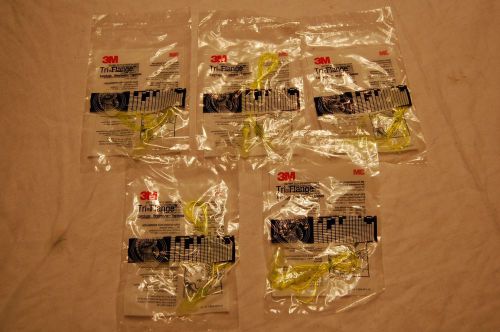 3M Tri-Flange Ear Plugs Corded (5 Pairs)