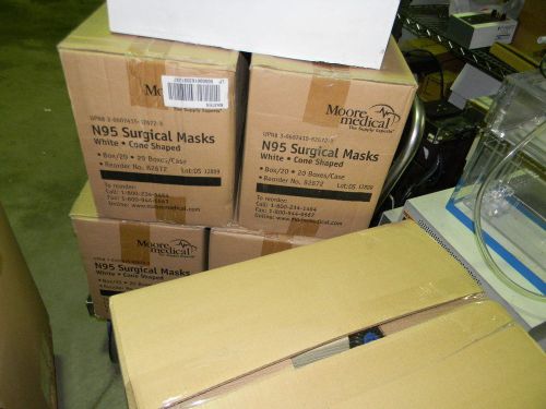 Moore Brand N95 Particulate Respirator Mask Latex Free Unisize, 20 Boxes, 82672