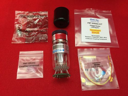 Hamamatsu R9420 PMT KIT with CAP &amp; VD - Includes Electronics Leads BNC Compound