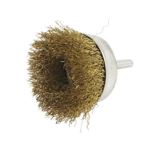 6mm Shank Crimped Steel Wire Cup Polishing Brushes 65mm Diameter