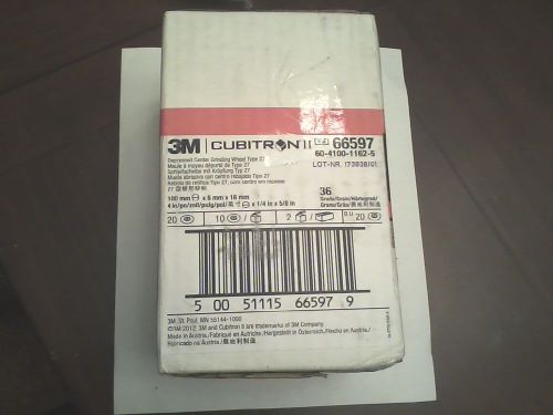 3m 66597 cubitron ii  36 grit box of 20 type 27 depressed center grinding wheel for sale