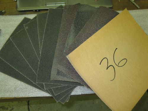 36,60,80,240,320,400,600 Grit, 9in x 11 in sticky back sheets PSA