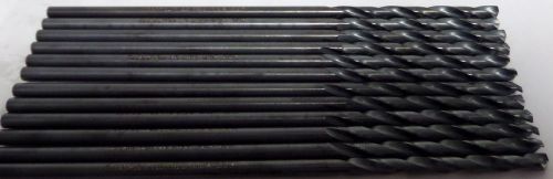 3/16 x 6&#034; usa champion aircraft length drill bits 135 degree split point qty 12 for sale