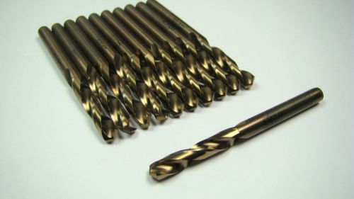Cobalt screw machine drill bits #12 4.80mm 135deg gold finish qty 11 [1711] for sale