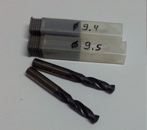 9.4 mm + 9.5 mm COATED CARBIDE  DRILL (2pcs)