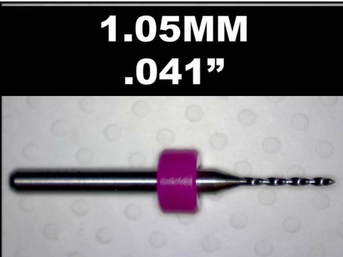 .041&#034; - 1.05mm - #59 carbide drill bit - new one piece - cnc dremel pcb models for sale