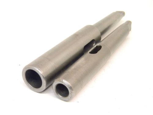 2 USED MORSE TAPER EXTENSION SOCKETS #1MT to #2MT and #2MT to #2MT