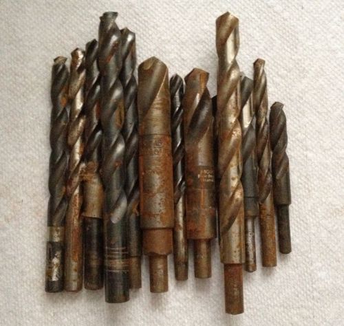 Old rusty Machinist Hand drill bits Woodworking Metal Industrial Steampunk Art