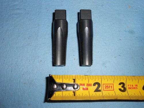 2 pcs 3/8 18 nptf taps hss usa made 1 new 1 used machine shop tooling machinist for sale