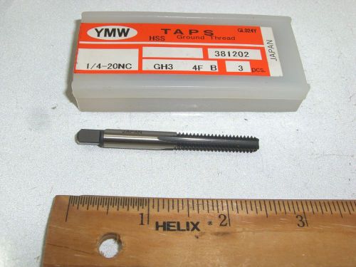 Ymw 1/4-20 gh3 4-flute bottom taps  (4pc) for sale