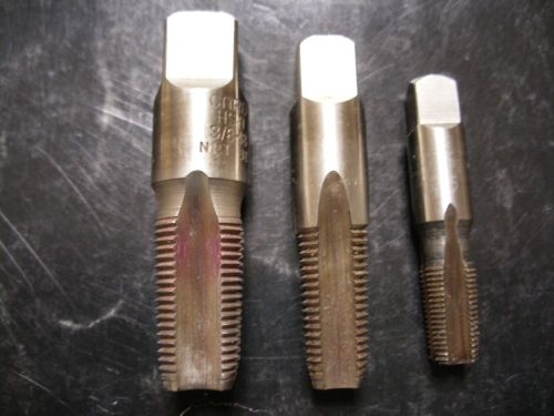 1/8, 1/4, and 3/8 NPT pipe tap set Card Jarvis &amp; Hanson US Made USA