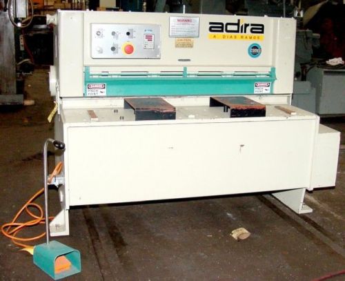 2000 adira 4&#039; x .157&#034; hydraulic power squaring shear w/fopbg, extra blades, etc. for sale
