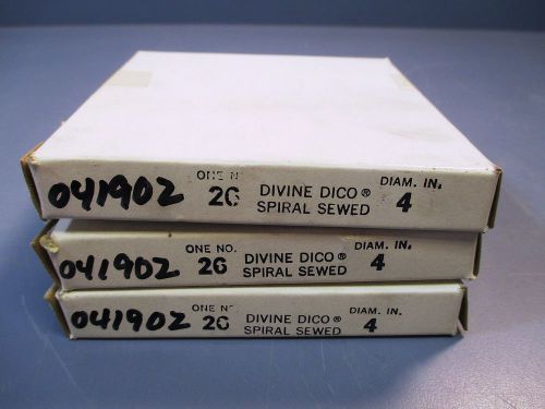 Lot of 3 divine dico cloth buffing wheels, 4&#034;, #26, 3/8&#034; face, spiral sewed, nib for sale
