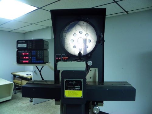 14&#034; micro-vu floor model comparator with power table, dro, surface, 22&#034; travel for sale