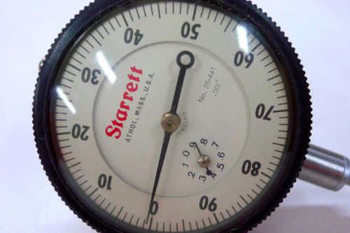Starrett no. 25-441 .001&#034; dial indicator 1&#034; travel machinist lathe *h for sale