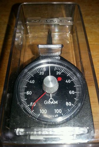 Halda-Haldex AB 0-100 gram force pressure gauge new in sealed box