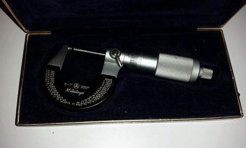 Mitutoyo 102-124 outside micrometer 0-1&#034; .0001 vintage! for sale