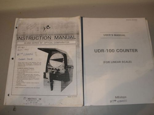 ST22-2500 Optical Comparator 30” Instruction Manual