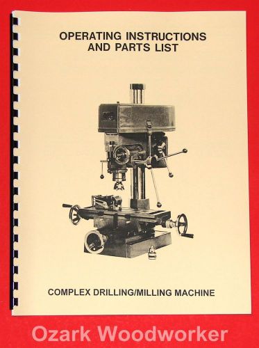 JET/Asian JET-16 Drill Milling Machine Instructions and Parts Manual 1002