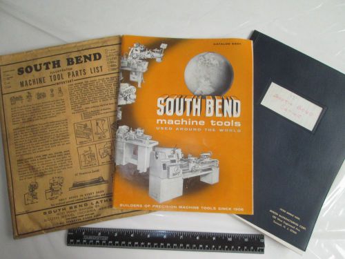 South bend lathe operating instructions, maintenance &amp; machine tool catalog 6601 for sale